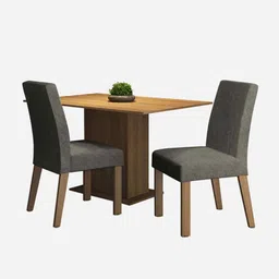 madesa Aurea 2 Seater Dining Set In Brown Finish image 4