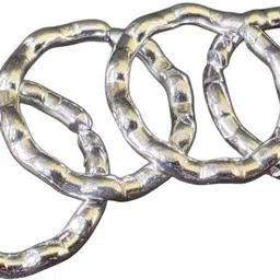 BOLD PLAIN TOERING HAND CRAFTED GERMANSILVERS Brass Toe Anklet-image-12