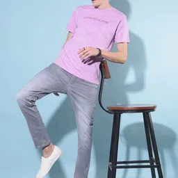 Crimsoune Club Men Lean Slim Fit Light Fade Stretchable Jeans image 3