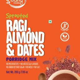early foods Organic Sprouted Ragi, Almond & Date Porridge Mix 200g Cereal image 3