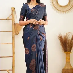 avantika fashion Woven Kanjivaram Pure Silk, Art Silk Saree-picture-32