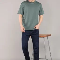 killer Men Slim Mid Rise Dark Blue Jeans image 2