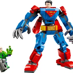 lego DC Superman Mech vs.Lex Luthor Super Hero Toy Figure Playset 76302 (120 Blocks) image 2