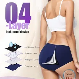ummiss Pack of 2 Women Periods Blue Panty image 2