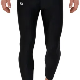 Solid Men Black Tights-image-20