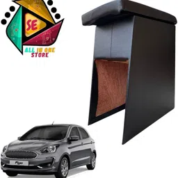 sakshionline Store S1 Type2 Wooden Armrest Black Color For All Car Models of Figo Car Armrest-picture-12