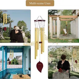 bhumitul Garden Outdoors Office Melodious Metal Wind Chimes Steel Windchime image 5