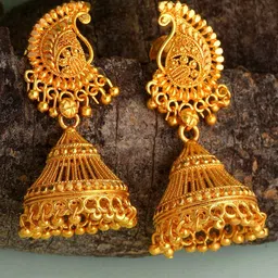 MEMOIR Classic Jhumkas Earrings-picture-36