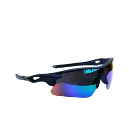 Jiebo Men Blue Lens & Black Sports Sunglasses with-picture-11