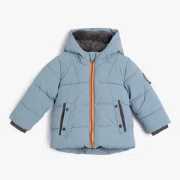 Koton Boys Solid Hooded Parka Jacket-image-12