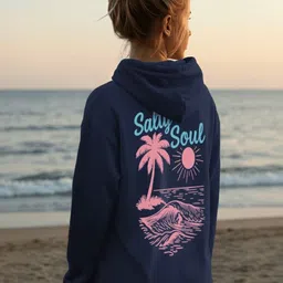 Dagcros Girls Printed Hooded Sweatshirt image 3