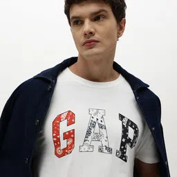 GAP Brand Logo Printed Pure Cotton T-shirt-picture-13