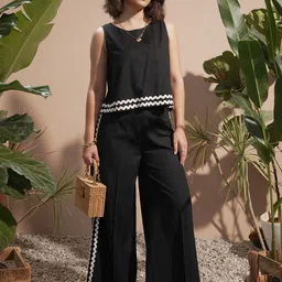 Vara By Vishudh A-Line Top & Wide Leg Trousers Co-Ord Set-picture-31