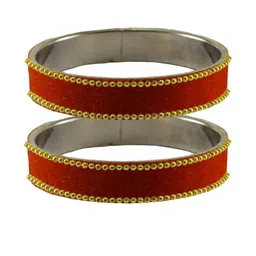 Vidhya Kangan Women Orange Bangle-picture-32