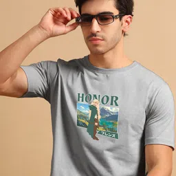 Enciger Men Printed Applique T-shirt image 2