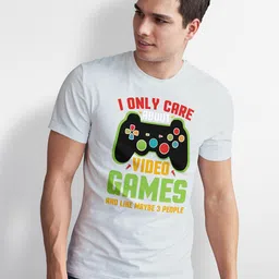 Seekbuylove Men Bio Finish Funny Gamer Round Neck Pure Cotton T-shirt-picture-30