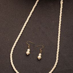 NVR Girls Gold-Plated Pearl-Beaded Jewellery Set-picture-27