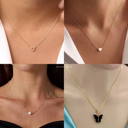 Boghra Sales Set Of 4 Gold-Plated Brass Pearls Chain-picture-27