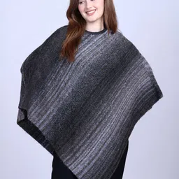 513 Women Striped Woollen Poncho-picture-16