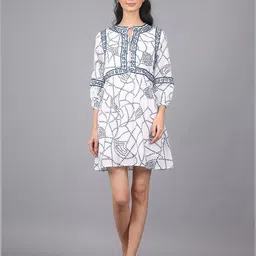 STIL O STITCH Print A-Line Dress image 3