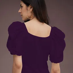 Dream Beauty Fashion Women Puff Sleeve Regular Top image 2