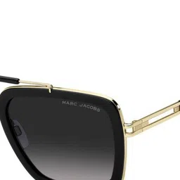 MARC JACOBS Men Grey Lens & Black Rectangle Sunglasses with image 3