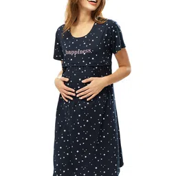 Lotik Stars Print T-shirt Nightdress-picture-11
