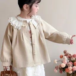 LULU & SKY Girls Lace Collar Casual Top image 3