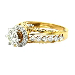 SHAIVA Gold Ring with Brilliant-Cut Diamond-picture-10