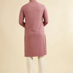 Manyavar Men Embroidered Regular Sequinned Kurta with Pyjamas image 2