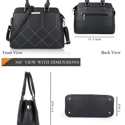 ADISA Women Solid Structured Shoulder Bag image 4