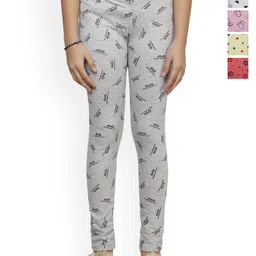 BAESD Girls Pack Of 5 Printed Pure Cotton Ankle Length Leggings-picture-16