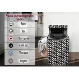 The Furnishing Tree Brown PVC Washing Machine Covers image 2