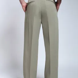 PERCH Men Relaxed Loose Fit Pleated Trousers image 3