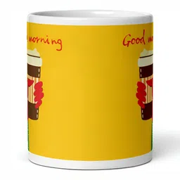 Mr UVD White & Red Graphic Printed Ceramic Matte Mug 350 ML image 3