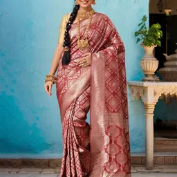 Anouk Ethnic Motifs Woven Design Chanderi Saree-picture-16
