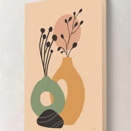 SAF Peach-Coloured Canvas Wall Paintings image 2