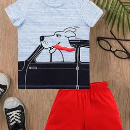 BILLYBALL Unisex Kids Printed T-shirt with Shorts-picture-24