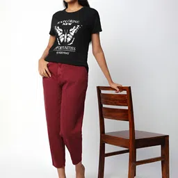 R&B Women Printed Applique T-shirt image 2