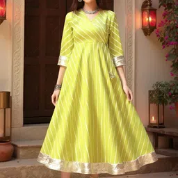 SZN Striped Flared Maxi Ethnic Dress-picture-44