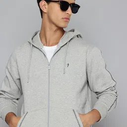 Indian Terrain Solid Hooded Sweatshirt-picture-29