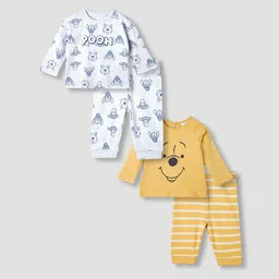 Juniors by Babyshop Boys Pack Of 2 Printed Round Neck Pure Cotton T-shirts With Pyjamas-picture-27