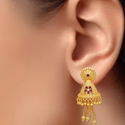 Luv Fashion Geometric Jhumkas Earrings image 4
