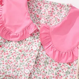 LULU & SKY Floral Print Peter Pan Collar A-Line Dress image 2