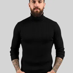 Mast & Harbour Men Ribbed Woollen Pullover-picture-19