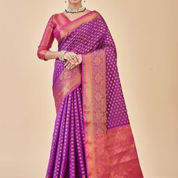 Anouk Rustic Ethnic Motifs Zari Banarasi Saree-picture-29