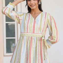 Janasya Floral Print Cotton Top-picture-8