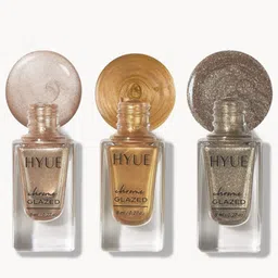 HYUE Set Of 3 Gel Fx Nail Paint- 8 ml Each- Gold Mine, Icy Silver, Mercury Retro-image-14