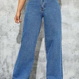 RIVI Women Comfort Straight Fit High-Rise Light Fade Stretchable Denim Jeans-picture-27