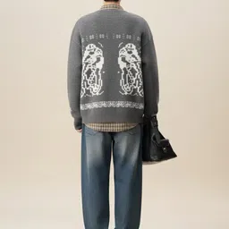 HERE&NOW Men Printed Cardigan image 3